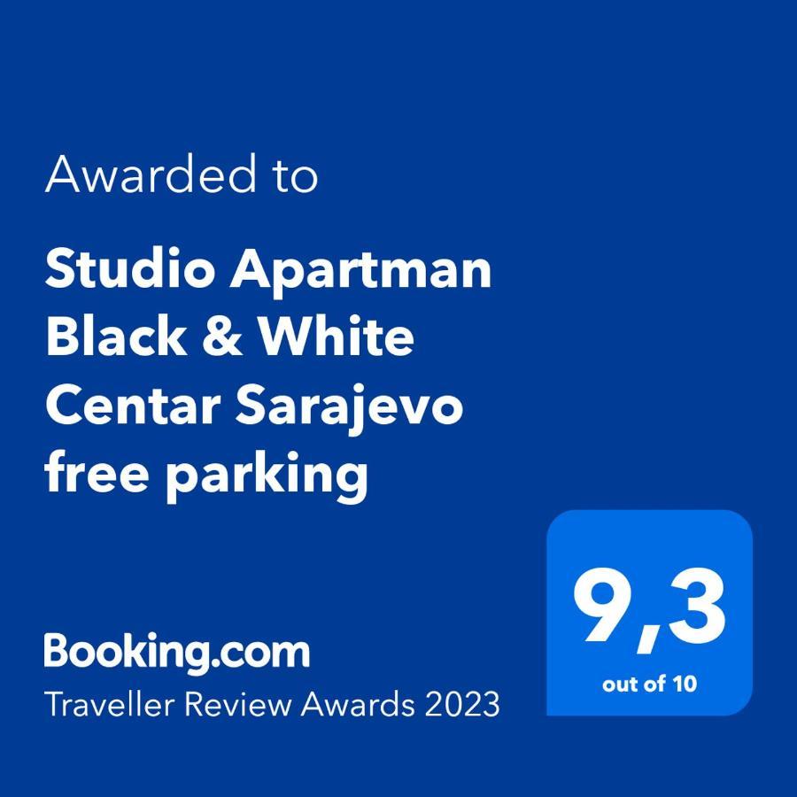 Studio Apartman Black & White Centar Sarajevo Free Parking 外观 照片